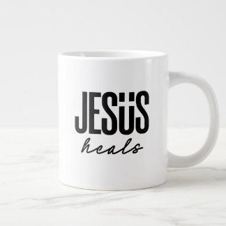 Jesus heals large coffee mug