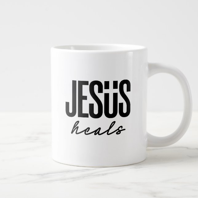 Jesus heals large coffee mug (Right)
