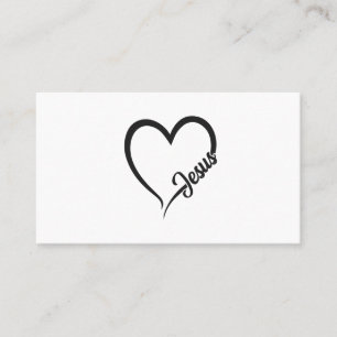 JESUS HEART BUSINESS CARD