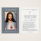 Jesus Heart Catholic Funeral Memorial Holy Card -