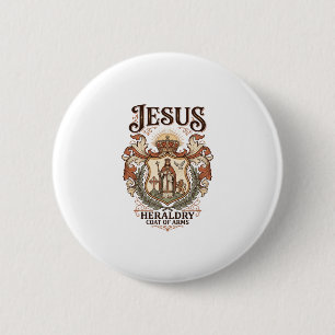 Jesus Heraldry Coat Of Arms Jesus Heraldry Coat Ar 6 Cm Round Badge