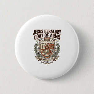 Jesus Heraldry Coat Of Arms Jesus Heraldry Coat Ar 6 Cm Round Badge