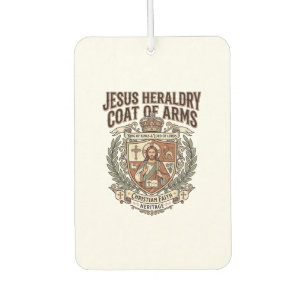 Jesus Heraldry Coat Of Arms Jesus Heraldry Coat Ar Car Air Freshener
