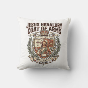 Jesus Heraldry Coat Of Arms Jesus Heraldry Coat Ar Cushion