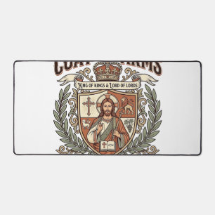 Jesus Heraldry Coat Of Arms Jesus Heraldry Coat Ar Desk Mat