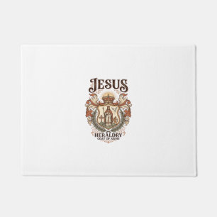Jesus Heraldry Coat Of Arms Jesus Heraldry Coat Ar Doormat