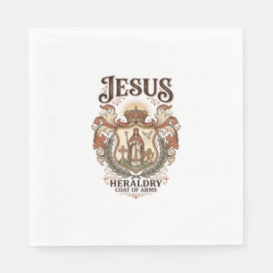Jesus Heraldry Coat Of Arms Jesus Heraldry Coat Ar Napkin