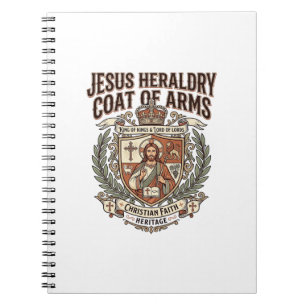 Jesus Heraldry Coat Of Arms Jesus Heraldry Coat Ar Notebook