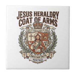 Jesus Heraldry Coat Of Arms Jesus Heraldry Coat Ar Tile