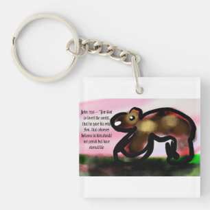 jesus here call key ring