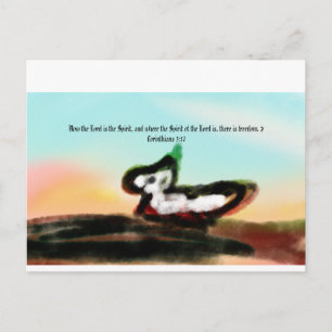 jesus here postcard