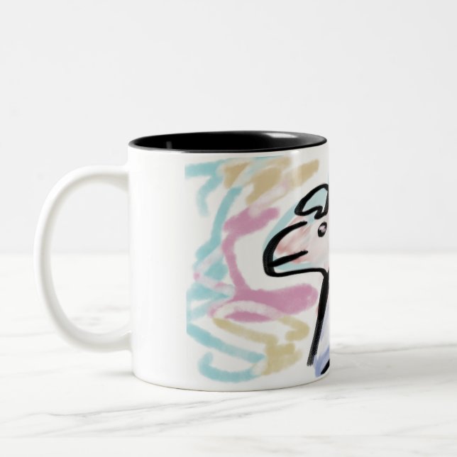 Jesus here trust  Two-Tone coffee mug (Left)