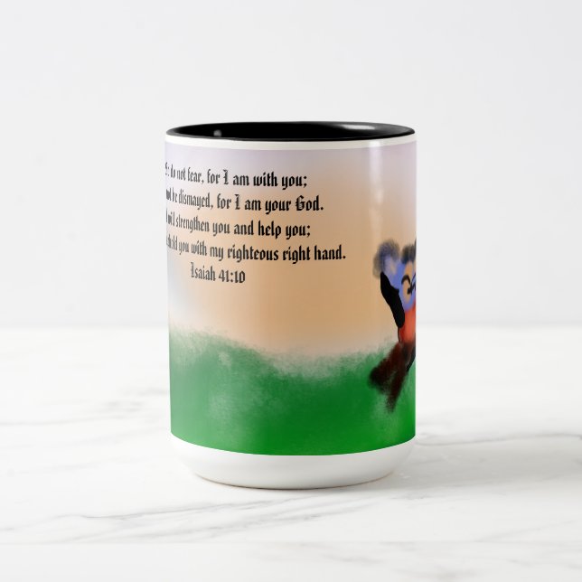 jesus here  Two-Tone coffee mug (Center)