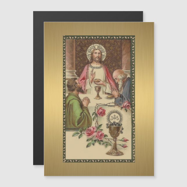 Jesus High Priest at the Last Supper Catholic Card (Front/Back)