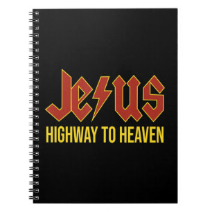 Jesus Highway To Heaven Christian Gift T-ShirtJesu Notebook