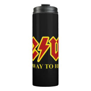 Jesus Highway To Heaven Funny Christian T-ShirtJes Thermal Tumbler