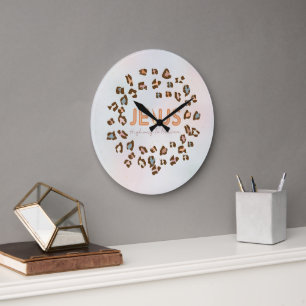 Jesus Highway to Heaven Large Clock