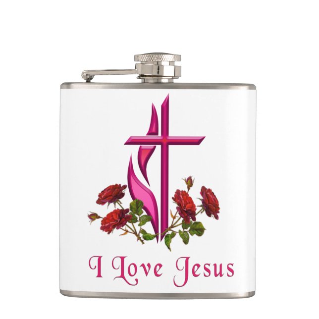 Jesus Hip Flask (Front)