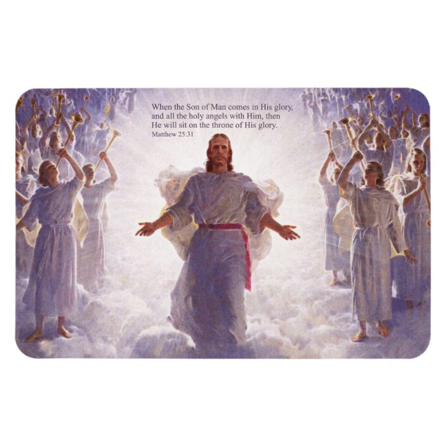 Jesus & his Angels 1 Premium Magnet (Horizontal)