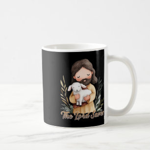 Jesus Holding A White Lamb Coffee Mug