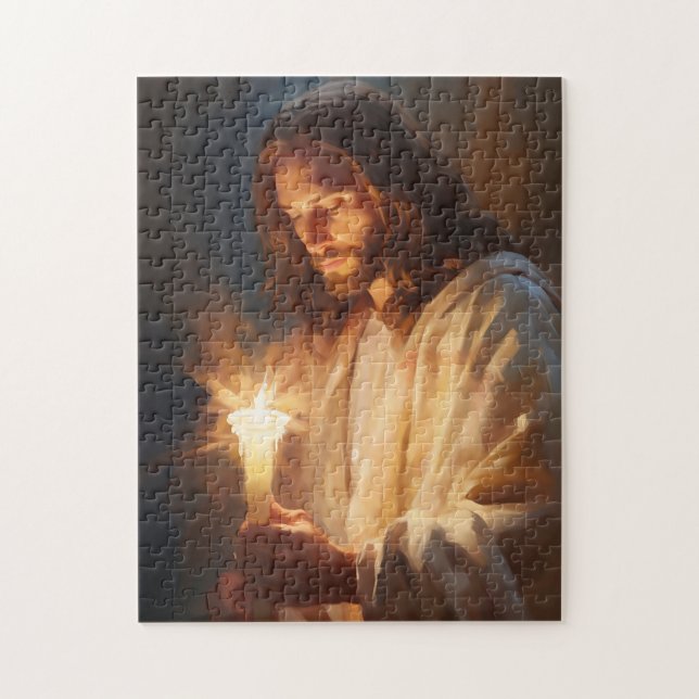 Jesus Holding Candle Puzzle (Vertical)
