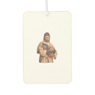 Jesus Holding Moo Deng Tank Top Car Air Freshener