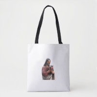 Jesus Holding Moo Deng the Pygmy Hippo Classic Art