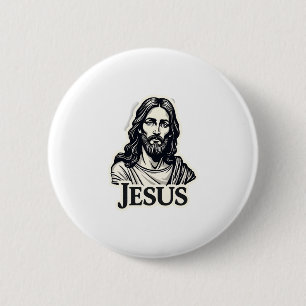Jesus Holy Name Vintage Engraving Shirt 2 6 Cm Round Badge