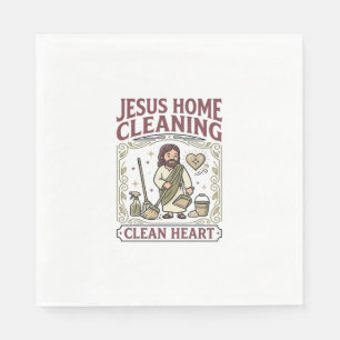 Jesus Home Cleaning Clean Heart Jesus Home Cleanin Napkin