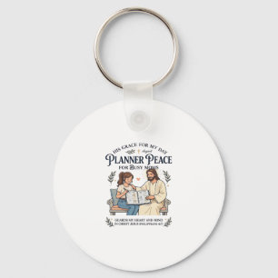 Jesus Homeschool Mum Planner Shirt Faith Based Des Key Ring