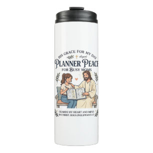 Jesus Homeschool Mum Planner Shirt Faith Based Des Thermal Tumbler