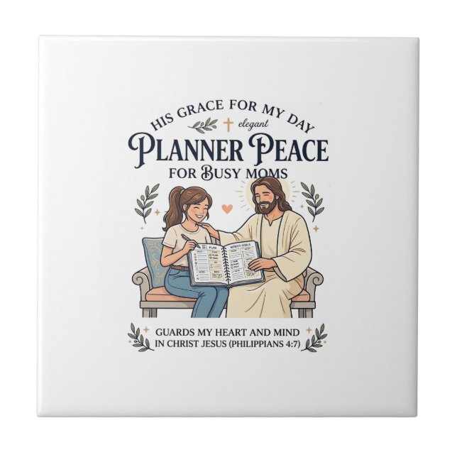 Jesus Homeschool Mum Planner Shirt Faith Based Des Tile (Front)