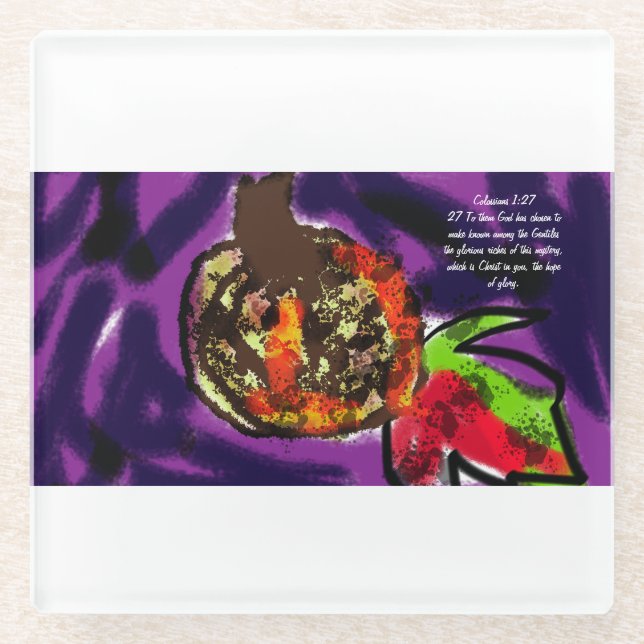 Jesus hope glass coaster (Front)