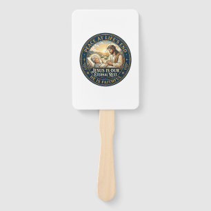 Jesus Hospice End Of Life Comfort Shirt Christian Hand Fan