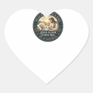 Jesus Hospice End Of Life Comfort Shirt Christian  Heart Sticker