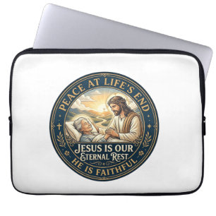 Jesus Hospice End Of Life Comfort Shirt Christian Laptop Sleeve