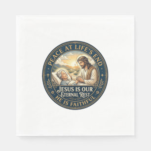 Jesus Hospice End Of Life Comfort Shirt Christian  Napkin