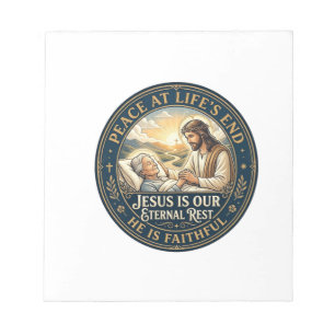 Jesus Hospice End Of Life Comfort Shirt Christian  Notepad