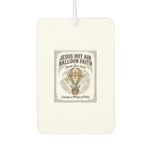 Jesus Hot Air Balloon Faith Jesus Hot Air Balloon Car Air Freshener