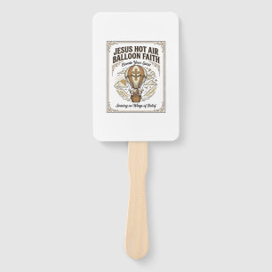 Jesus Hot Air Balloon Faith Jesus Hot Air Balloon Hand Fan