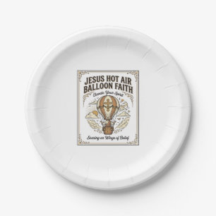 Jesus Hot Air Balloon Faith Jesus Hot Air Balloon Paper Plate
