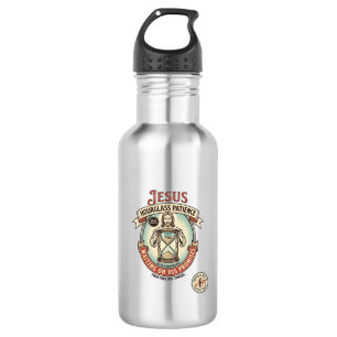 Jesus Hourglass Patience Jesus Hourglass Patience 532 Ml Water Bottle