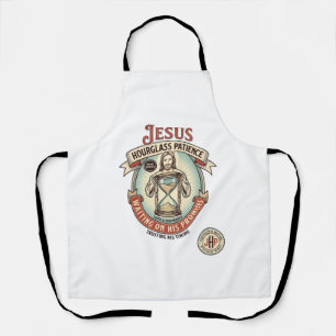 Jesus Hourglass Patience Jesus Hourglass Patience  Apron