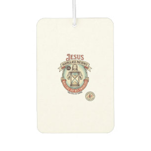 Jesus Hourglass Patience Jesus Hourglass Patience Car Air Freshener