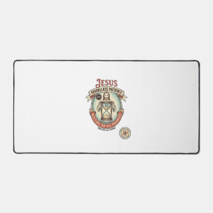 Jesus Hourglass Patience Jesus Hourglass Patience  Desk Mat