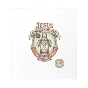 Jesus Hourglass Patience Jesus Hourglass Patience  Notepad