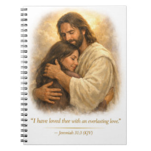 Jesus Hugging His Daughter – Everlasting Love Post Notebook