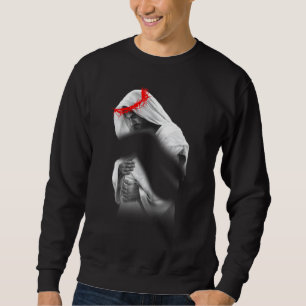 Jesus Hugging Me Jesus Embracing Me God Hug Christ Sweatshirt