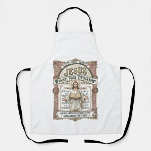 Jesus Hymnal Page Typography Jesus Hymnal Page Apron