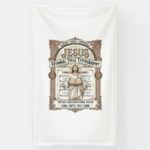 Jesus Hymnal Page Typography Jesus Hymnal Page Banner